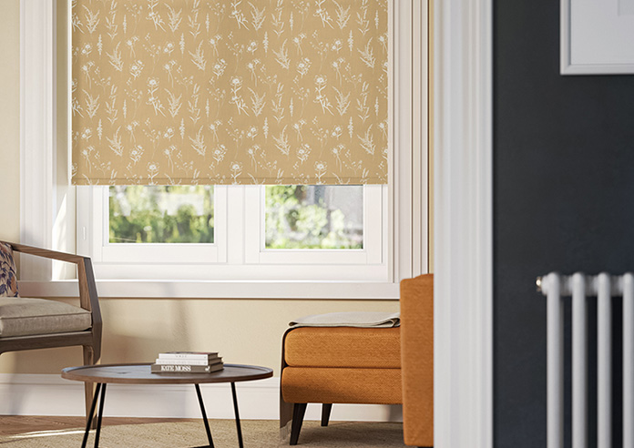 Botanical Sketchbook, Dijon Yellow - Roller Blind - Image 5